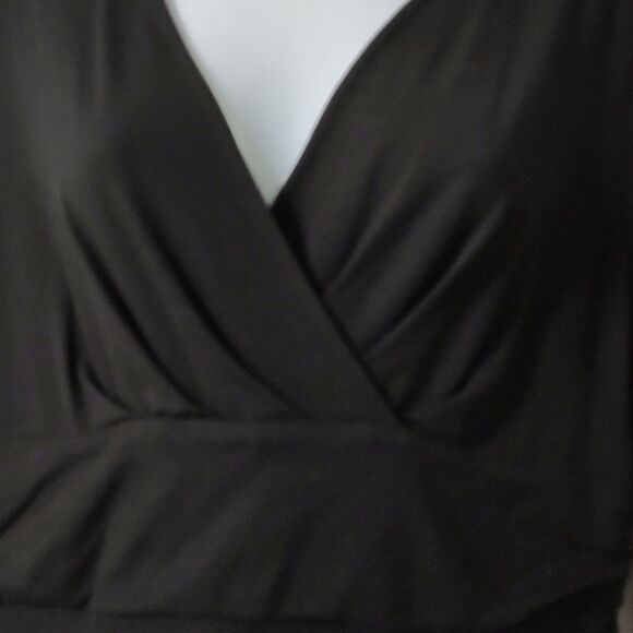 Talbots  black  3/4th sleeve dress  Sz LP - Picture 4 of 6